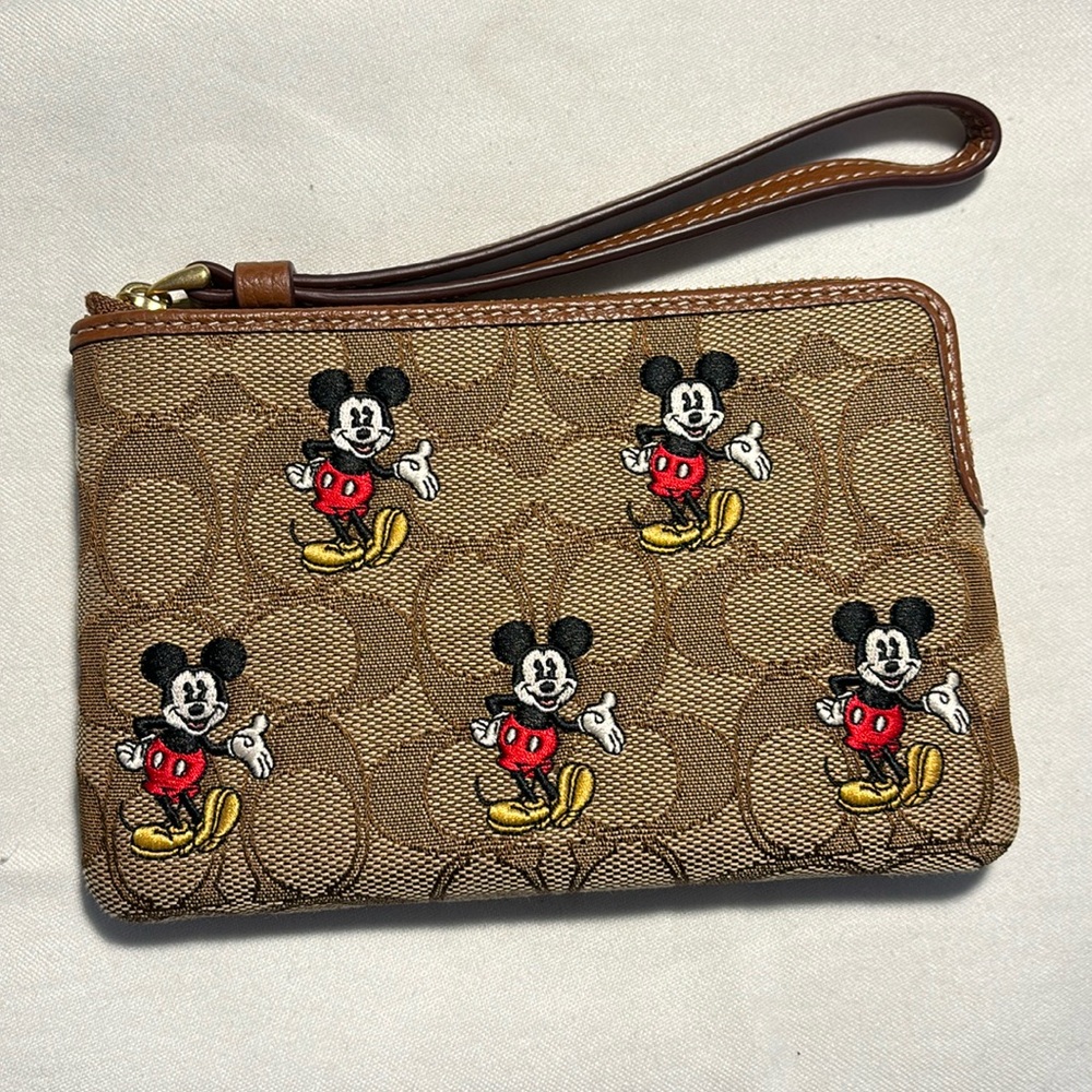 Coach Disney Mickey Mouse wristlet